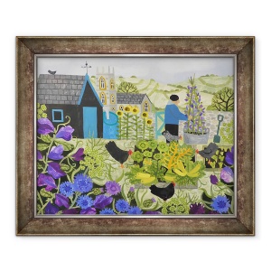 Tablou inramat - Vanessa Bowman - Sweetpeas pe alocare, 70 x 85 cm