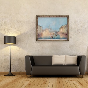 Tablou inramat - Vasili Semenovich Sadovnikov - Iluminarea la Moyka din Sankt Petersburg, 60 x 80 cm - Img 2
