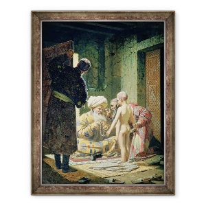 Tablou inramat - Vasili Vasilievich Vereshchagin - Vanzarea unui copil sclav, 60 x 80 cm