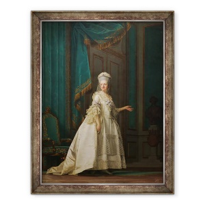 Tablou inramat - Vigilius Erichsen - Regina vaduva Juliane Marie a Danemarcei, 60 x 80 cm