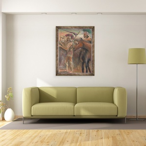 Tablou inramat - Vincent Alexander Booth - Conflict, 1984, 70 x 90 cm - Img 2