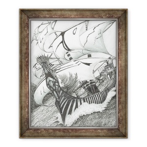 Tablou inramat - Vincent Alexander Booth - Creatorii de furtuni Java Marea, 2017, 50 x 60 cm
