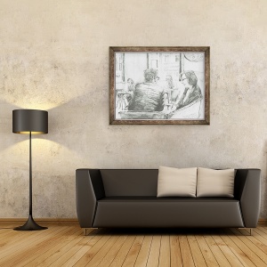 Tablou inramat - Vincent Alexander Booth - Mancaturi si salutari, 2011, 70 x 90 cm - Img 2