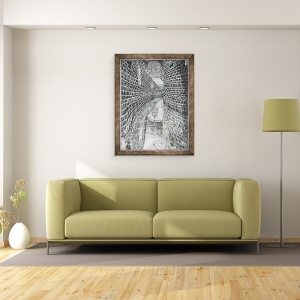 Tablou inramat - Vincent Alexander Booth - page35, Castelul din padurea Findhorn, 2006, 60 x 80 cm - Img 2