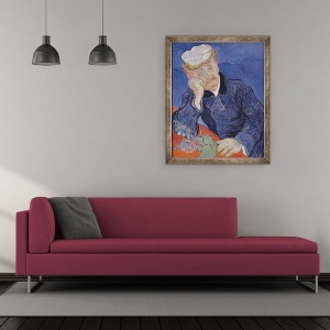 Tablou inramat - Vincent van Gogh - Dr. Paul Gachet, 50 x 60 cm - Img 2