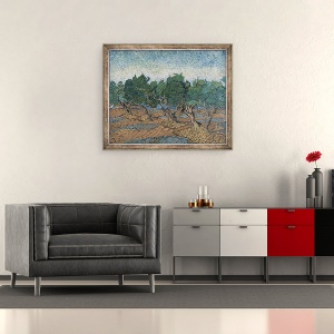 Tablou inramat - Vincent van Gogh - Olive Grove, 50 x 60 cm - Img 2