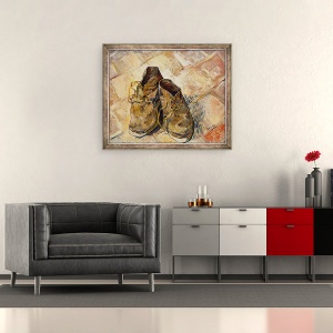 Tablou inramat - Vincent van Gogh - Pantofi I, 50 x 60 cm - Img 2