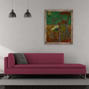 Tablou inramat - Vincent van Gogh - Scaunul lui Gauguin, 50 x 60 cm - Img 2