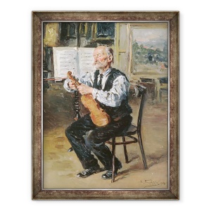 Tablou inramat - Vladimir Egorovic Makovsky - Un facator de vioara, 70 x 90 cm