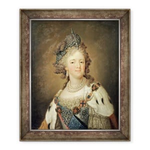 Tablou inramat - Vladimir Lukich Borovikovsky - Portret imparateasa Maria Fyodorovna 1759-1828, 70 x 85 cm