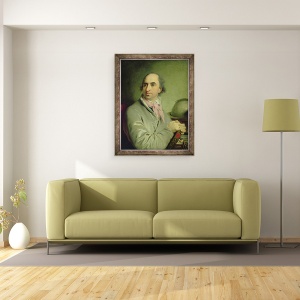 Tablou inramat - Vladimir Lukich Borovikovsky - Portretul lui Alexander Semenovitsch Chvostov 1753-1820, 60 x 80 cm - Img 2