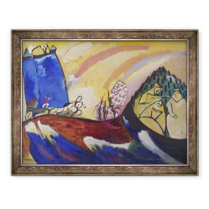 Tablou inramat - Wassily Kandinsky - Pictura cu Troica, 18 ianuarie, 60 x 80 cm