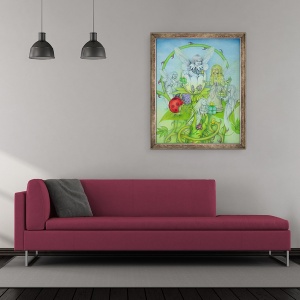 Tablou inramat - Wayne Anderson - Spirite de flori, 50 x 60 cm - Img 2
