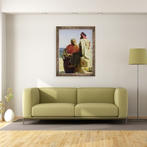 Tablou inramat - Wilfred Vincent Herbert - Sarazinii in fata pozitiei lor, 60 x 80 cm - Img 2