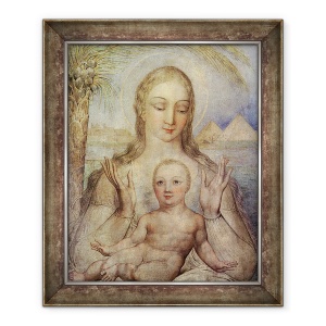 Tablou inramat - William Blake - Fecioara si Pruncul in Egipt, 50 x 60 cm