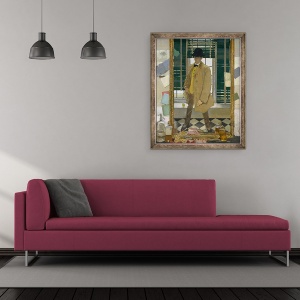 Tablou inramat - William Orpen - Autoportret, 50 x 60 cm - Img 2