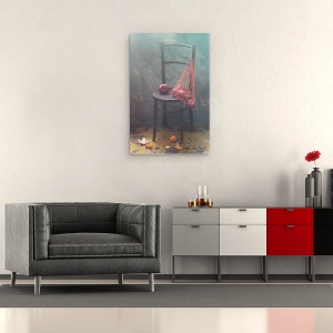 Tablou canvas - A Fost Recent, Cos, Acasa, Vintage, Mar, Mere, Scaun, 80 x 120 cm - Img 2