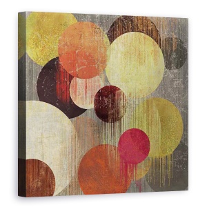 Tablou canvas - Abstract, Abstract, Diferite, Cercuri colorate, Pictura, 90 x 90 cm