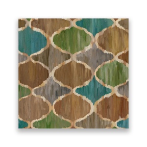Tablou Canvas - Abstract, Ikat, Oval, 60 x 60 cm