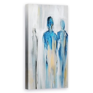 Tablou canvas - Abstract, Modern, People, Blue, Pictura II, 50 x 100 cm