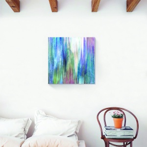 Tablou canvas decorativ abstract albastru 60x60 cm