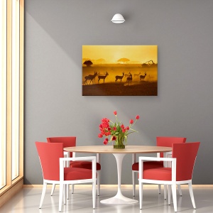 Tablou canvas - Ai Grija, Natura, Animal, Savana, Peisaj, Salbatic, 40 x 60 cm - Img 4