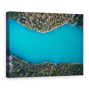 Tablou Canvas - Albastru Intens, Drona, Aerial, Phantom, Peisaj, Mare, 60 x 80 cm