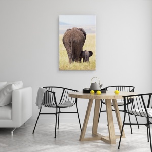 Tablou canvas - Am Plecat, Salbatic, Salbatic, Natura, Animale, Elefant, 40 x 60 cm - Img 4