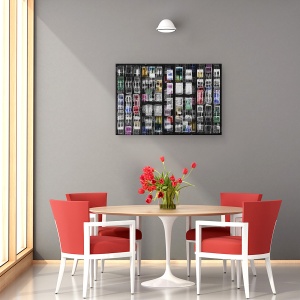 Tablou canvas - Amsterdam 31, Grafic, Editare Creativa, Ferestre, Reflectie, Apa, 80 x 120 cm - Img 4