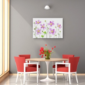 Tablou canvas - Anemone Japonica, Natura moarta, Flori, 80 x 120 cm - Img 4