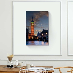Tablou Canvas - Anglia, London, Big Ben, Apus de soare 60 x 90 cm - Img 2