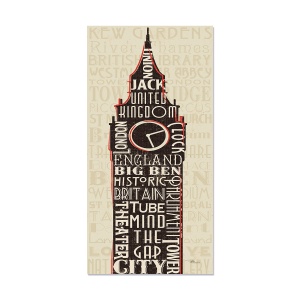 Tablou Canvas - Anglia, Londra, Big Ben, 40 x 100 cm
