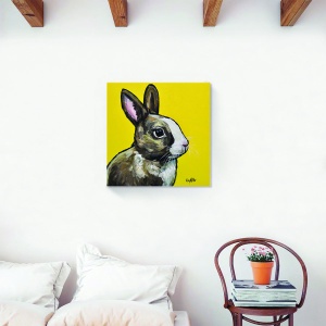 Tablou canvas animale iepuras pentru decor interior jucaus