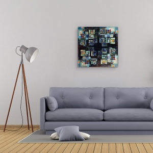 Tablou Canvas - Annecy 3, Forme, Abstract, Fereastra, 60 x 60 cm - Img 2