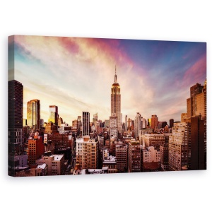 Tablou Canvas - Apus De Soare In Midtown, 50 x 80 cm