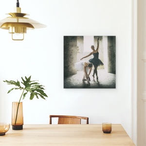 Tablou canvas - Arcul Subtil, Danseaza, Dansand, Dansatoare, Brat, Intinde, 90 x 90 cm - Img 4