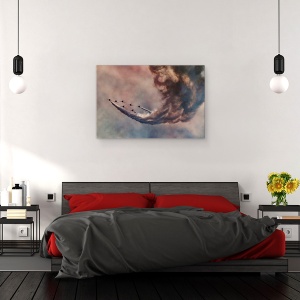 Tablou canvas - Arde-L, Aeronava, Zbor, Dramatic, 60 x 90 cm - Img 3