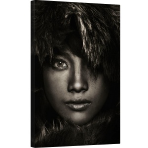 Tablou canvas - Arya Dhani Prajitno, Fata, Model, Femeie, Blana, Intunecos, 60 x 90 cm