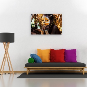 Tablou canvas - Baiat, Suri, Africa, Oameni, Ethiopia, Originar, Indigene, 60 x 90 cm - Img 2