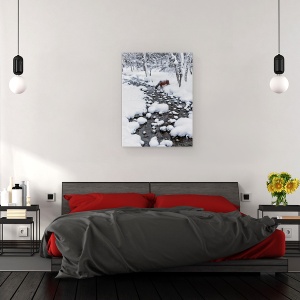 Tablou canvas - Baut In Zapada, Bautura, Zapada, Cal, Animale, 75 x 100 cm - Img 3