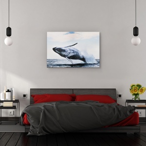 Tablou canvas - Bresa, Nature, Balena, Mare, Maiestuos, 80 x 120 cm - Img 3