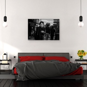 Tablou canvas - Bulevardul Strasbourg, Paris, Franta, Tigari, Om, Fum, 40 x 60 cm - Img 3