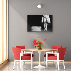 Tablou canvas - Bun Venit, Pisica, Dragut, Pet, Animal, Cutie, 40 x 60 cm - Img 4