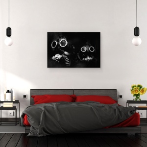 Tablou canvas - Cadere, Masca De Gaz, Cadere, Poluare, 60 x 90 cm - Img 3
