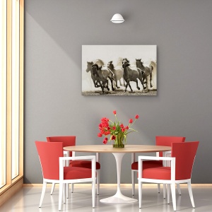 Tablou canvas - Cal, Nature, Galop, Alearga, Tonifiat, 80 x 120 cm - Img 4