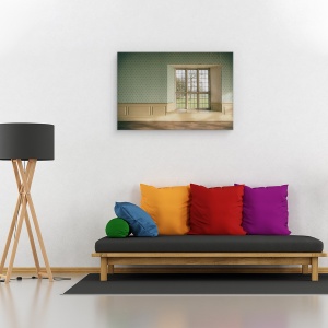 Tablou canvas - Camere Goale, Gol, Camera, Camera de Zi, Fereastra, Natura Moarta, 60 x 90 cm - Img 2