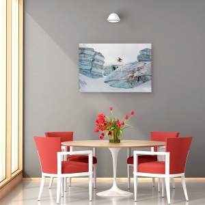 Tablou canvas - Candide Thovex Din Senin In Nicaieri, Actiune, Alpii, Chamonix, Extrem, 60 x 90 cm - Img 4