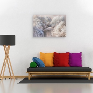 Tablou canvas - Cantec de iarna, Peisaj, Iarna, Zapada, Gheata, 60 x 90 cm - Img 2
