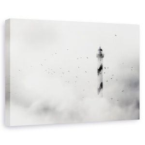 Tablou canvas - Ceata, Belgia, Ostend, Far, Turn, Cladire, 80 x 120 cm