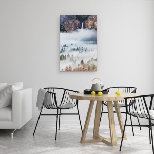 Tablou canvas - Ceata De Toamna, Cascada, Yosemite, Stare De Spirit, Peisaj, 60 x 90 cm - Img 4